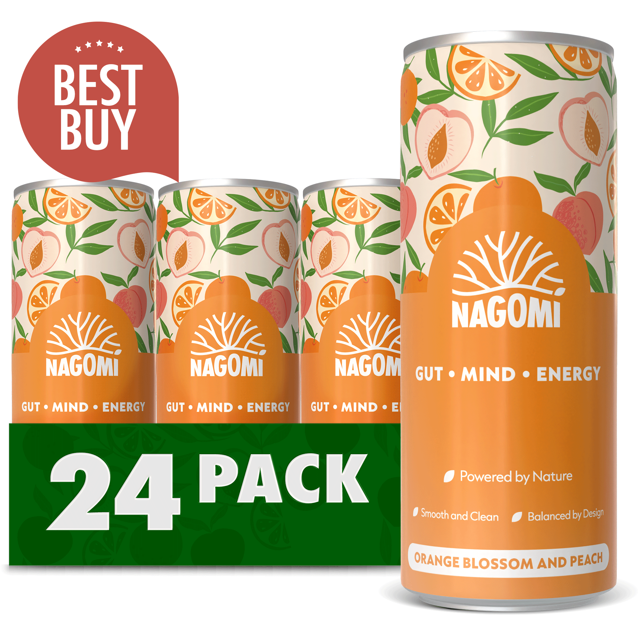 Nagomi Orange Blossom and Peach – 24 Pack